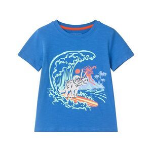 Andy & Evan Boys  Surfing Dino Graphic T-Shirt, Blue